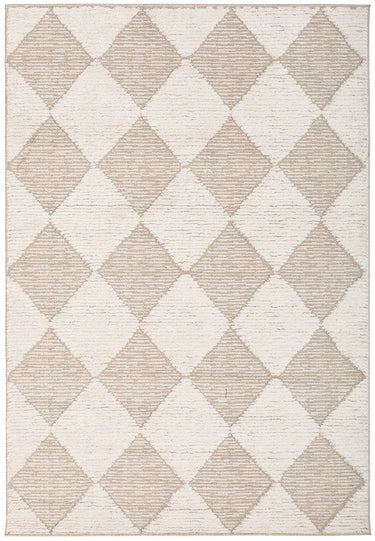 Yuri Serenade Cream Natural Two-Tone Modern Geometric Rug